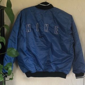 90’s Vintage Blue Nike Bomber Jacket